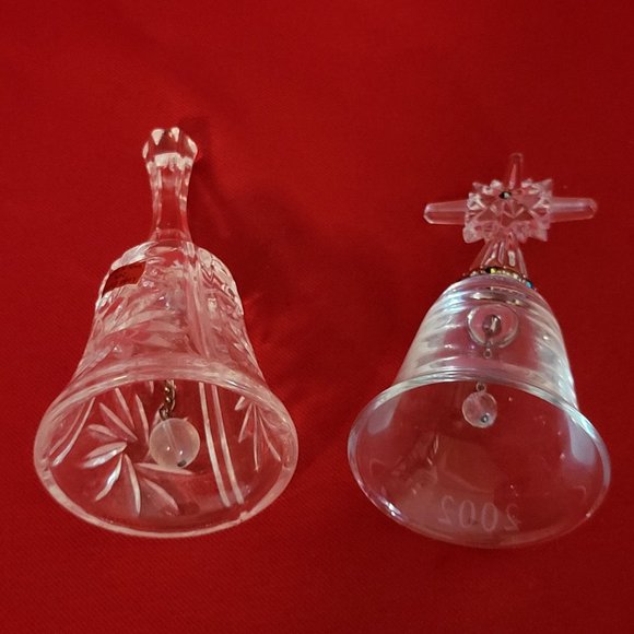 2002 Lenox Cross Bell of Peace Pave Jewels & Clear Crystal Dinner Bell Glass - Picture 3 of 11